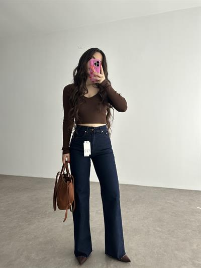 ZRA Premium Straightleg Jean Koyu Lacivert