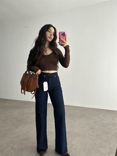 ZRA Premium Straightleg Jean Koyu Lacivert