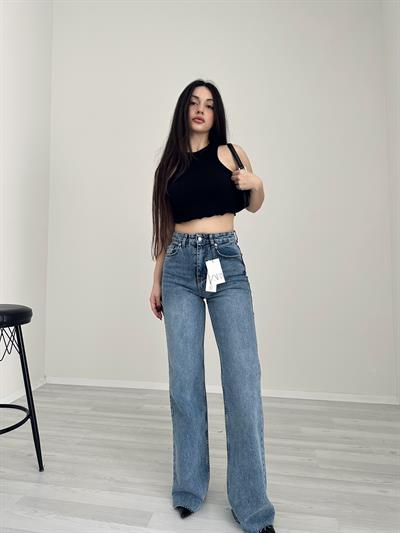 ZRA Premium Straightleg Jean Orta Mavi