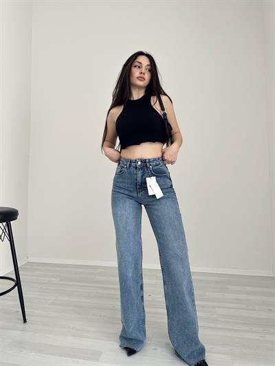 ZRA Premium Straightleg Jean Orta Mavi