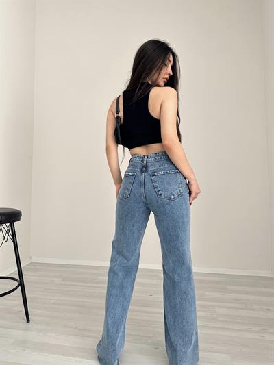 ZRA Premium Straightleg Jean Orta Mavi