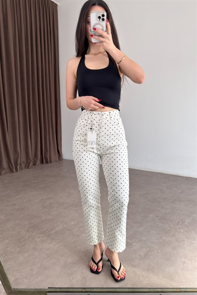 Zra Puantiyeli Boyfit Jean