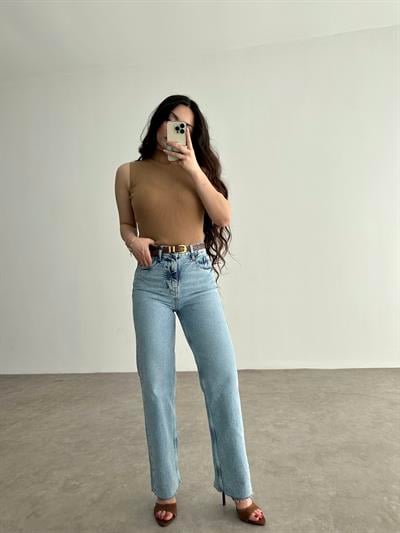 Zra Short Straigtleg Blue Jean