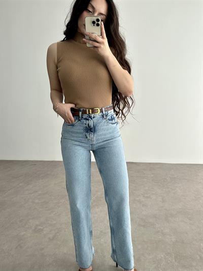 Zra Short Straigtleg Blue Jean