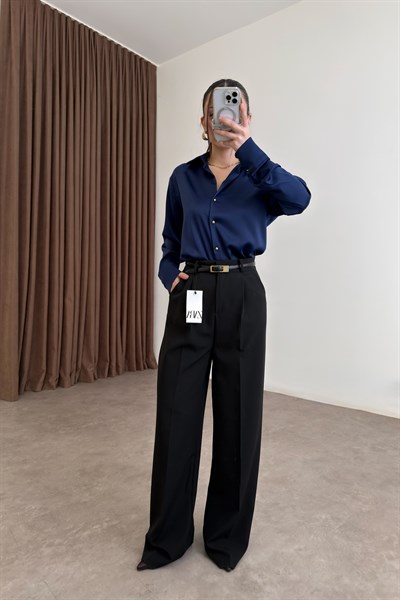 ZRA Siyah Palazzo Pantolon 