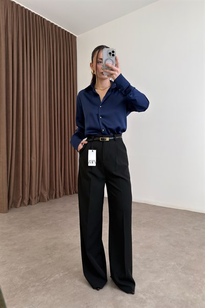 ZRA Siyah Palazzo Pantolon 