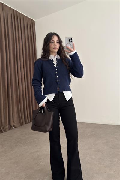 ZRA Toparlayıcı Flare Siyah Jean