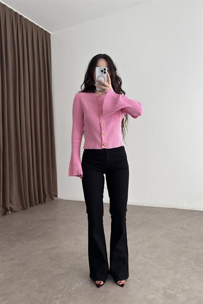 ZRA Toparlayıcı Flare Siyah Jean