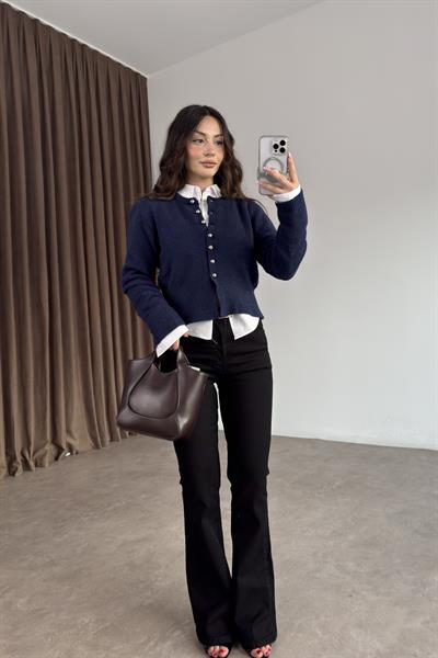 ZRA Toparlayıcı Flare Siyah Jean