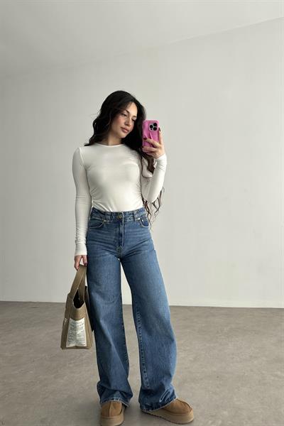 ZRA Tufts Blue Western Straightleg Jean