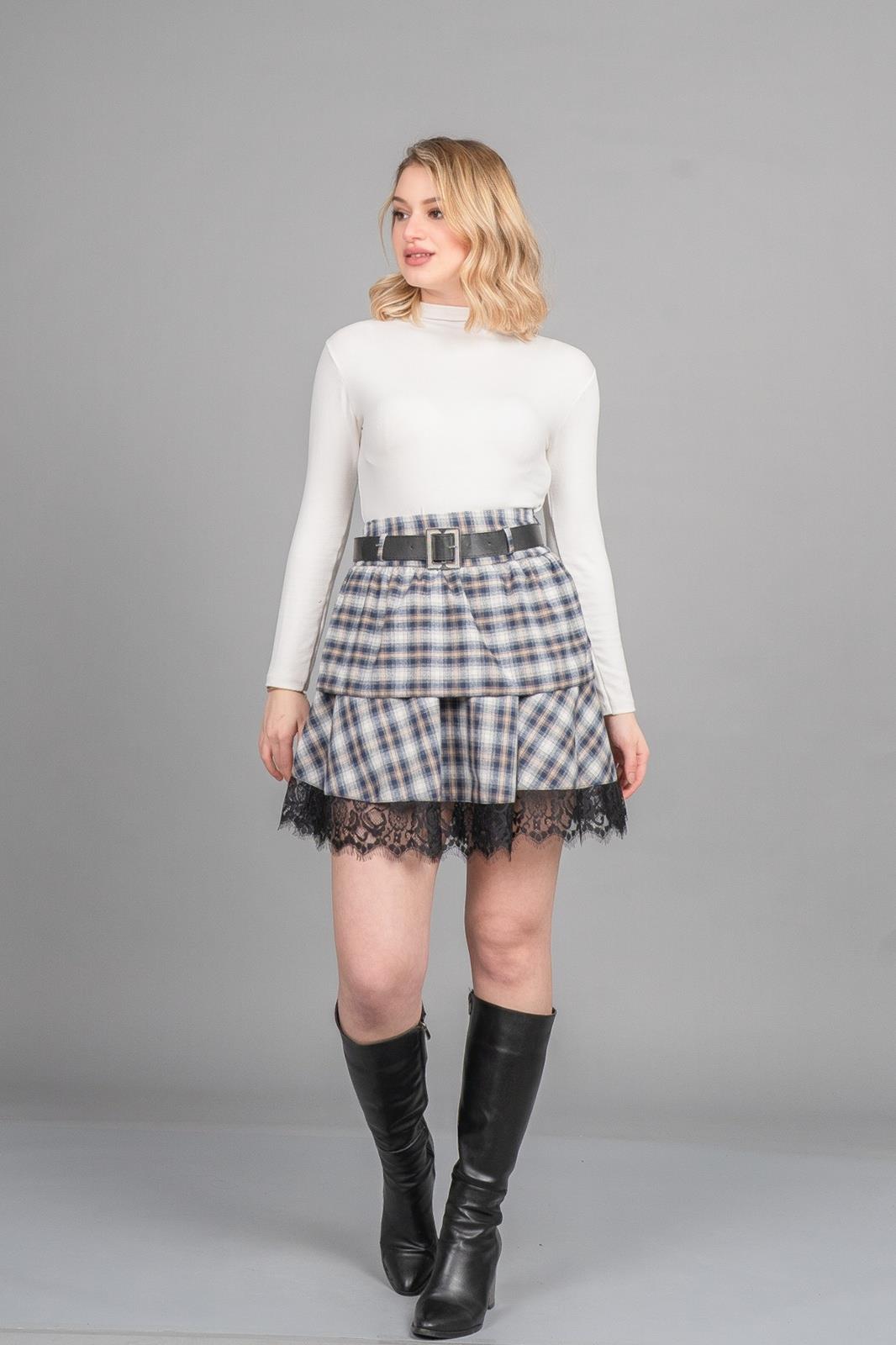 ABIGAIL DANTELLİ MİNİ ETEK