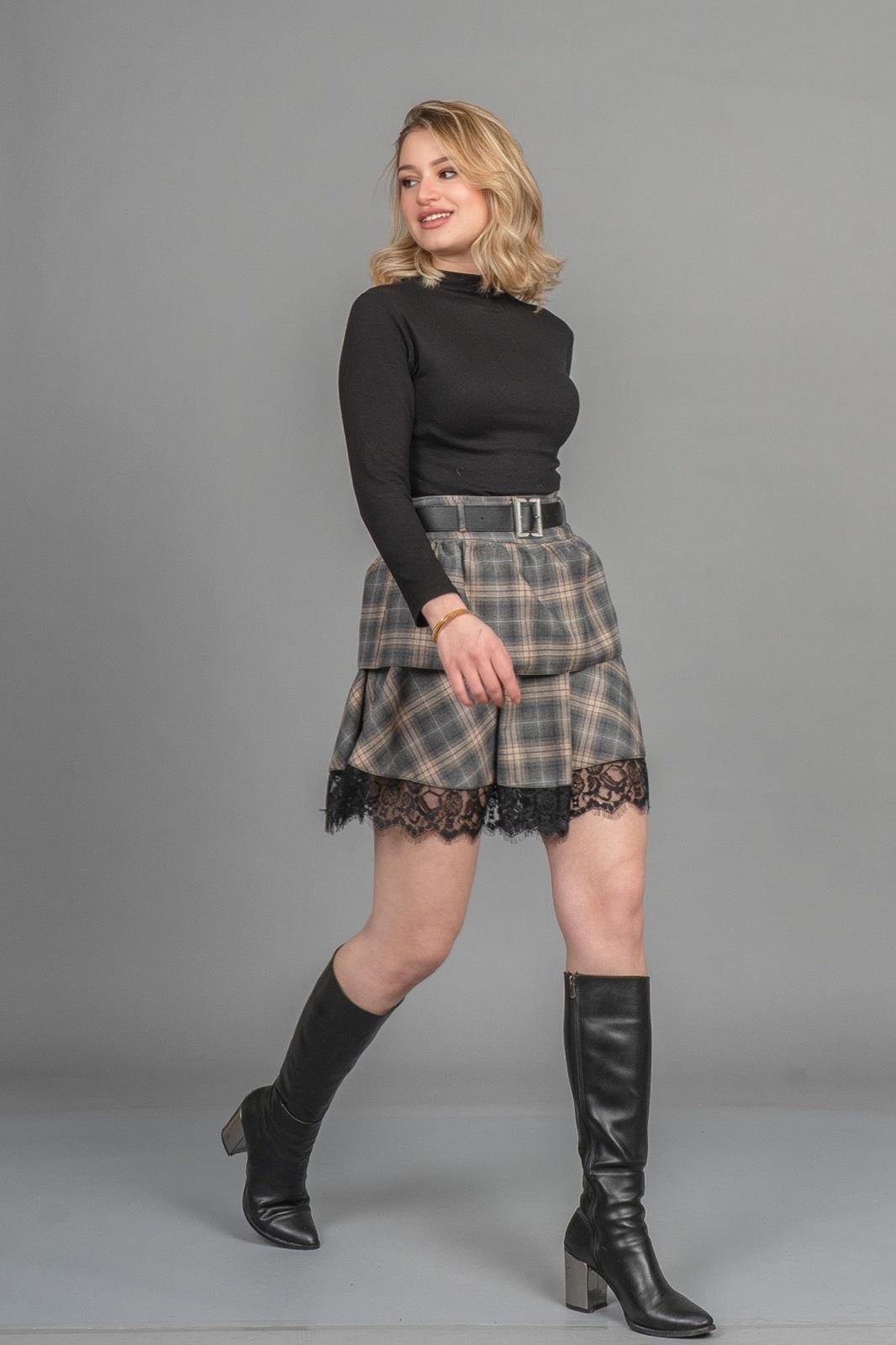 ABIGAIL DANTELLİ MİNİ ETEK