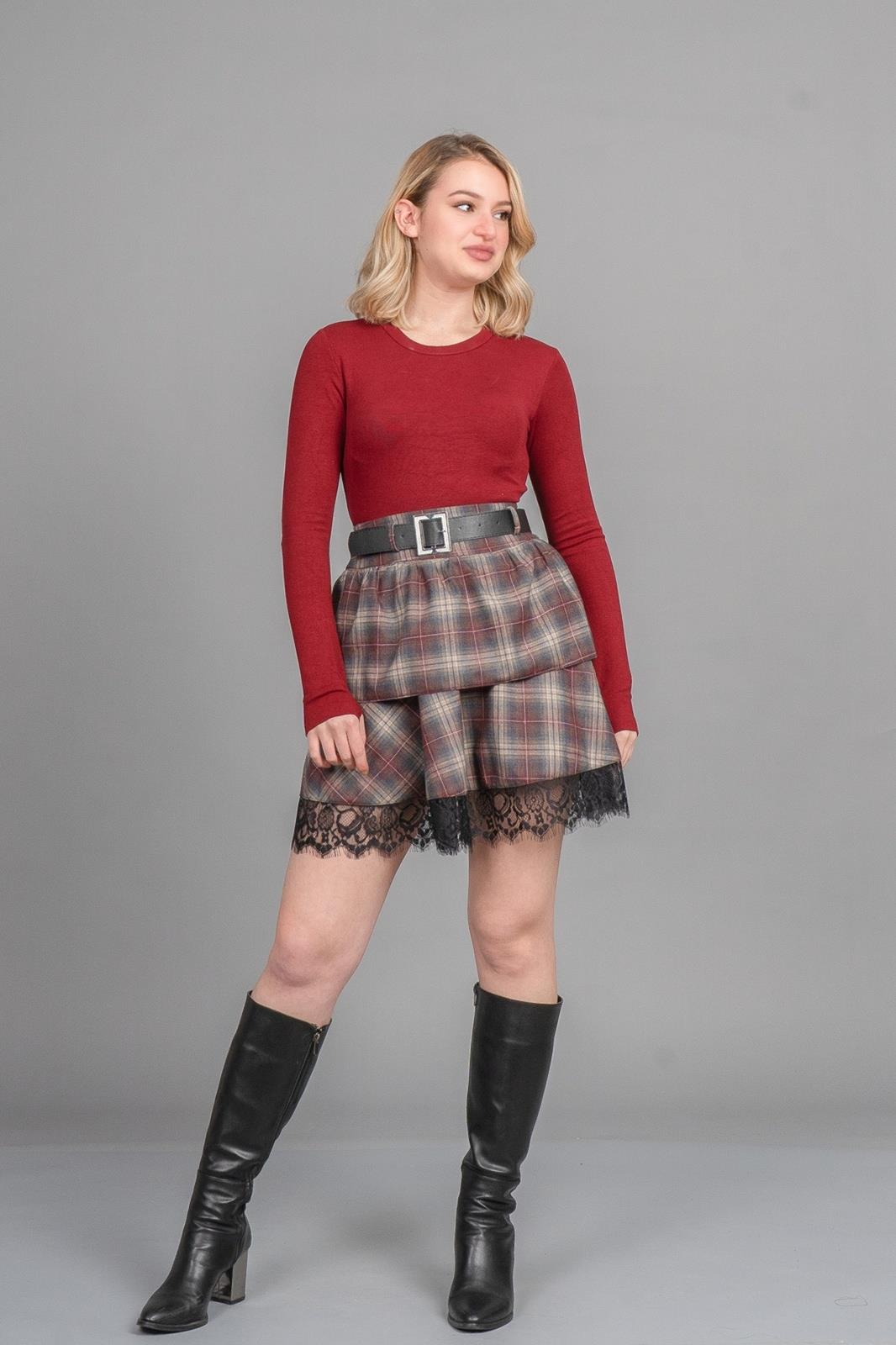 ABIGAIL DANTELLİ MİNİ ETEK