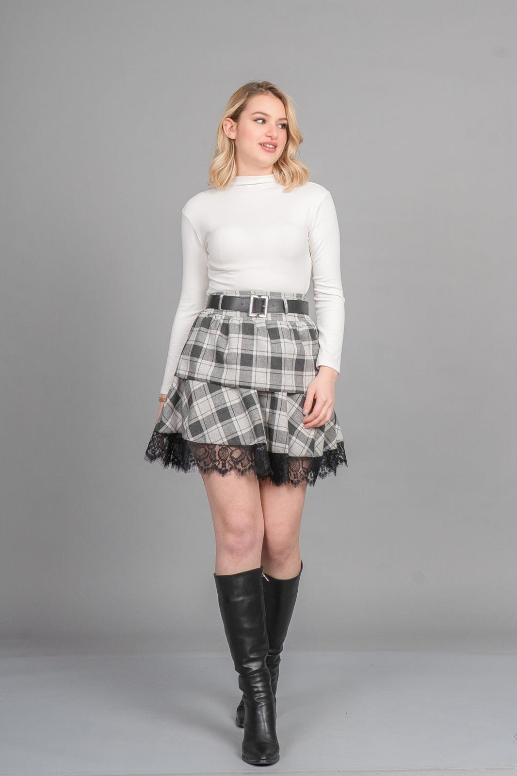 ABIGAIL DANTELLİ MİNİ ETEK