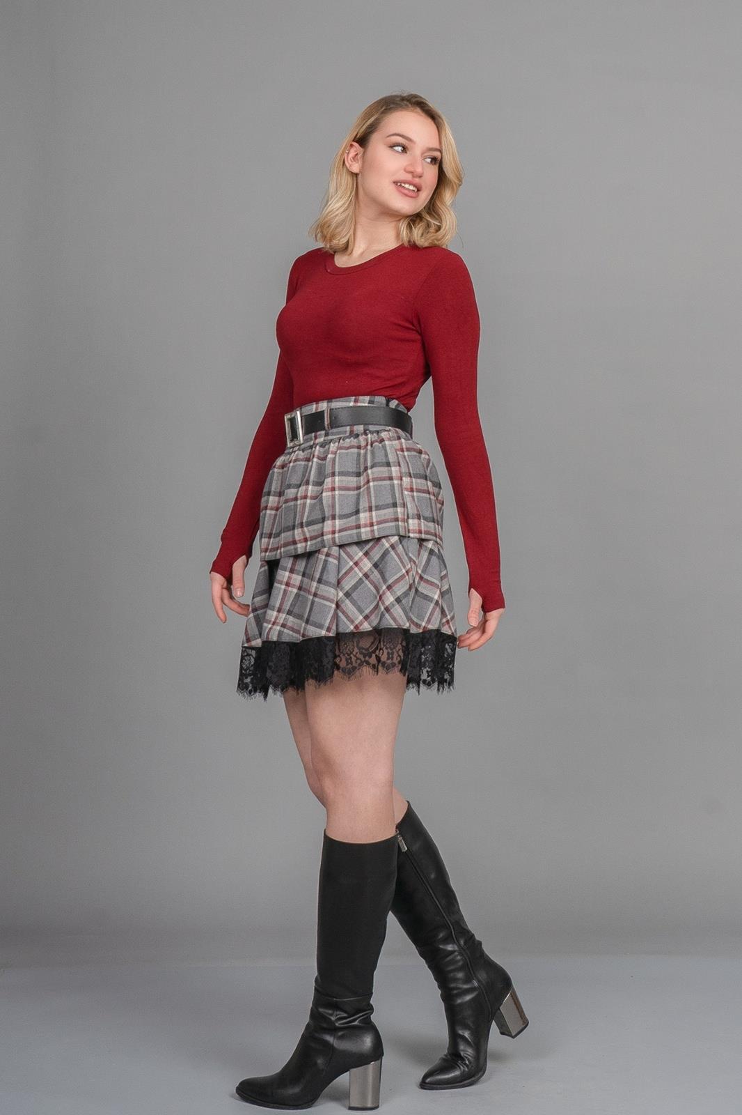 ABIGAIL DANTELLİ MİNİ ETEK