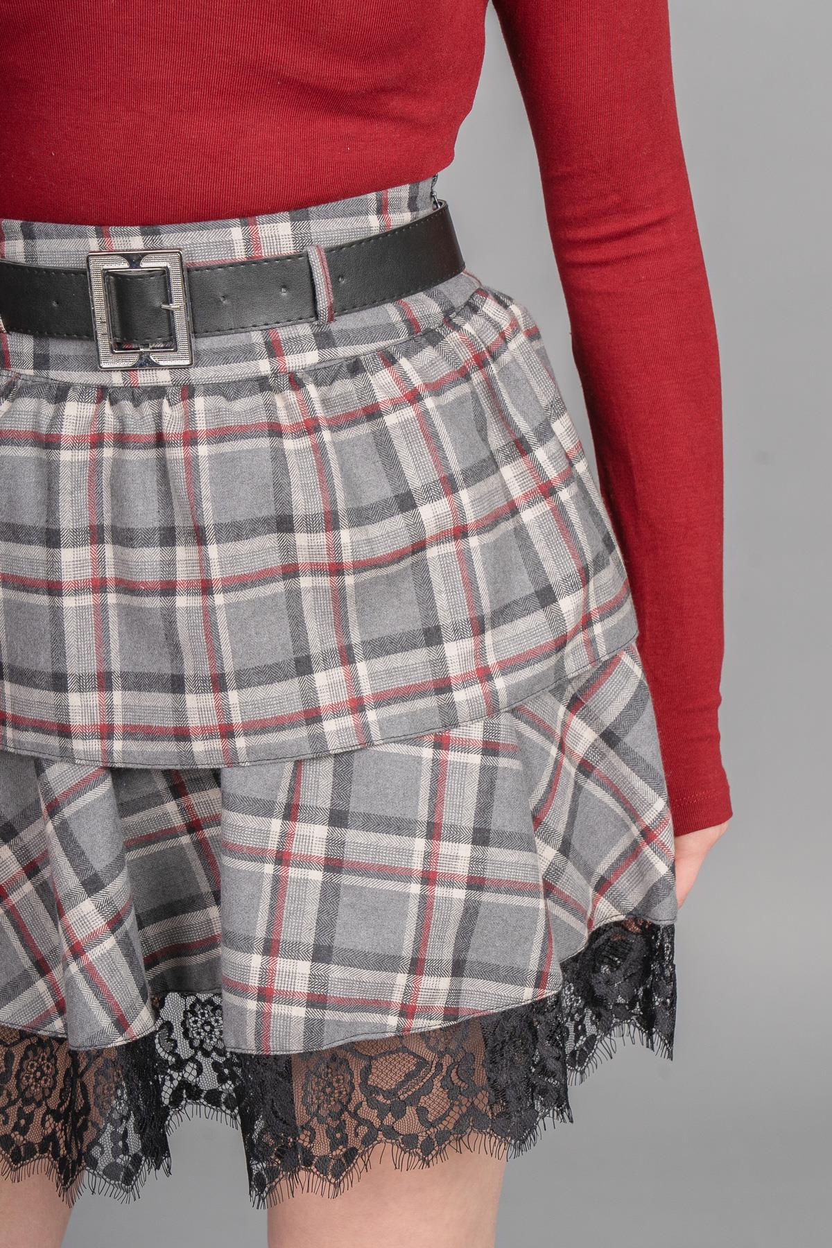 ABIGAIL DANTELLİ MİNİ ETEK