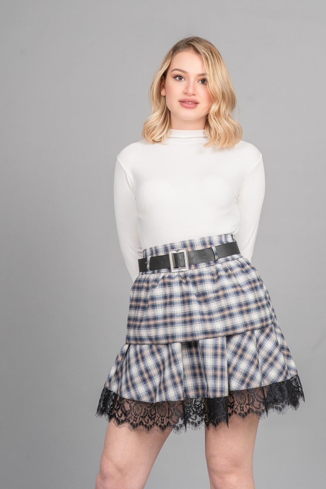 ABIGAIL DANTELLİ MİNİ ETEK