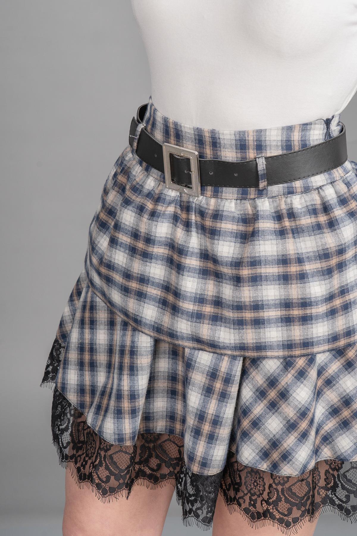 ABIGAIL DANTELLİ MİNİ ETEK