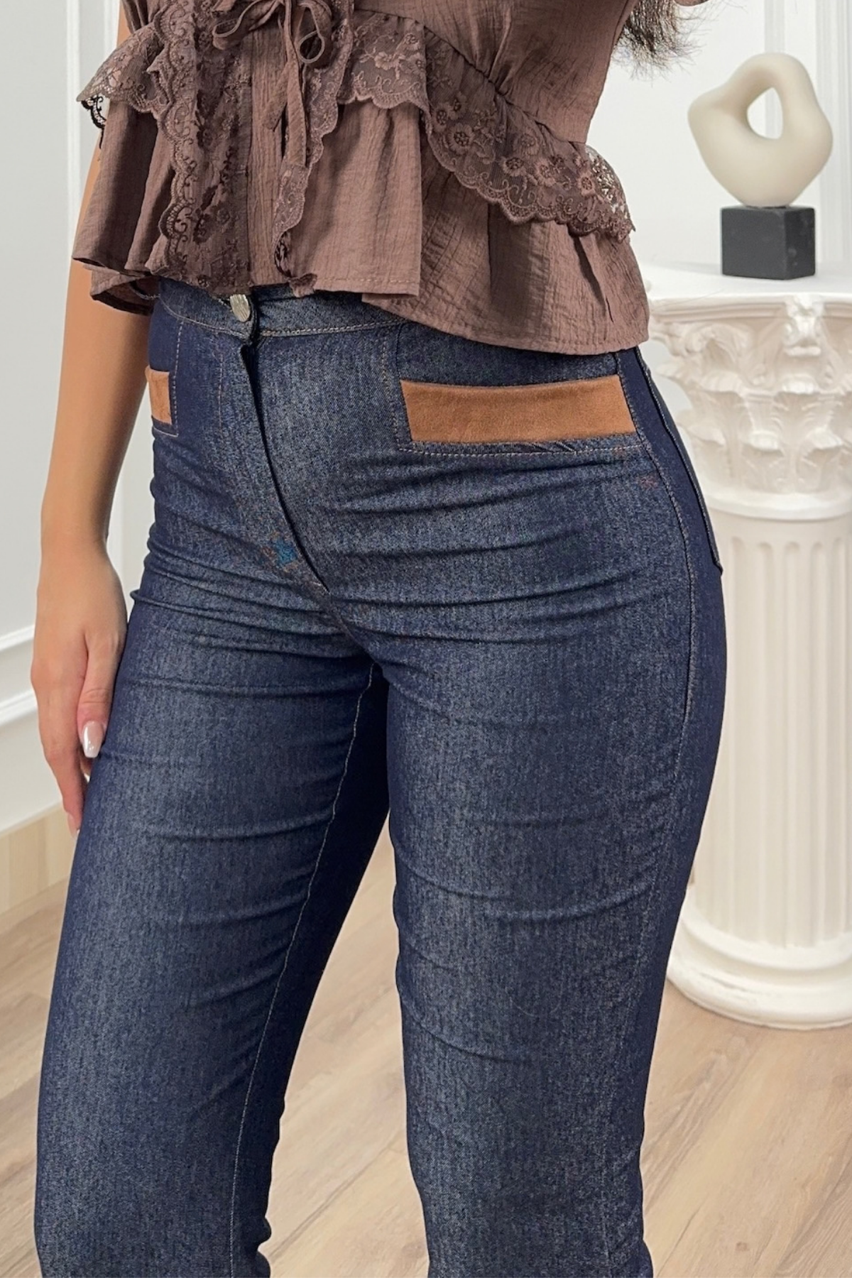 K-30431 GARNİ CEP AĞIZLI PANTOLON