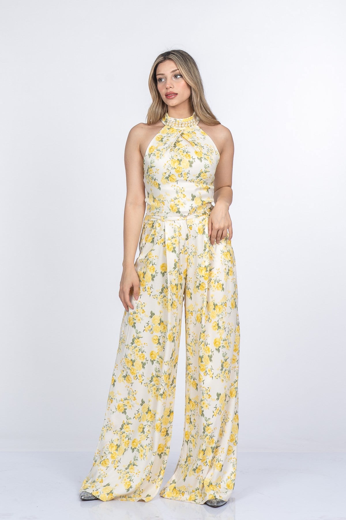 MARGARITA SATEN YELEK PANTOLON İKİLİ TAKIM