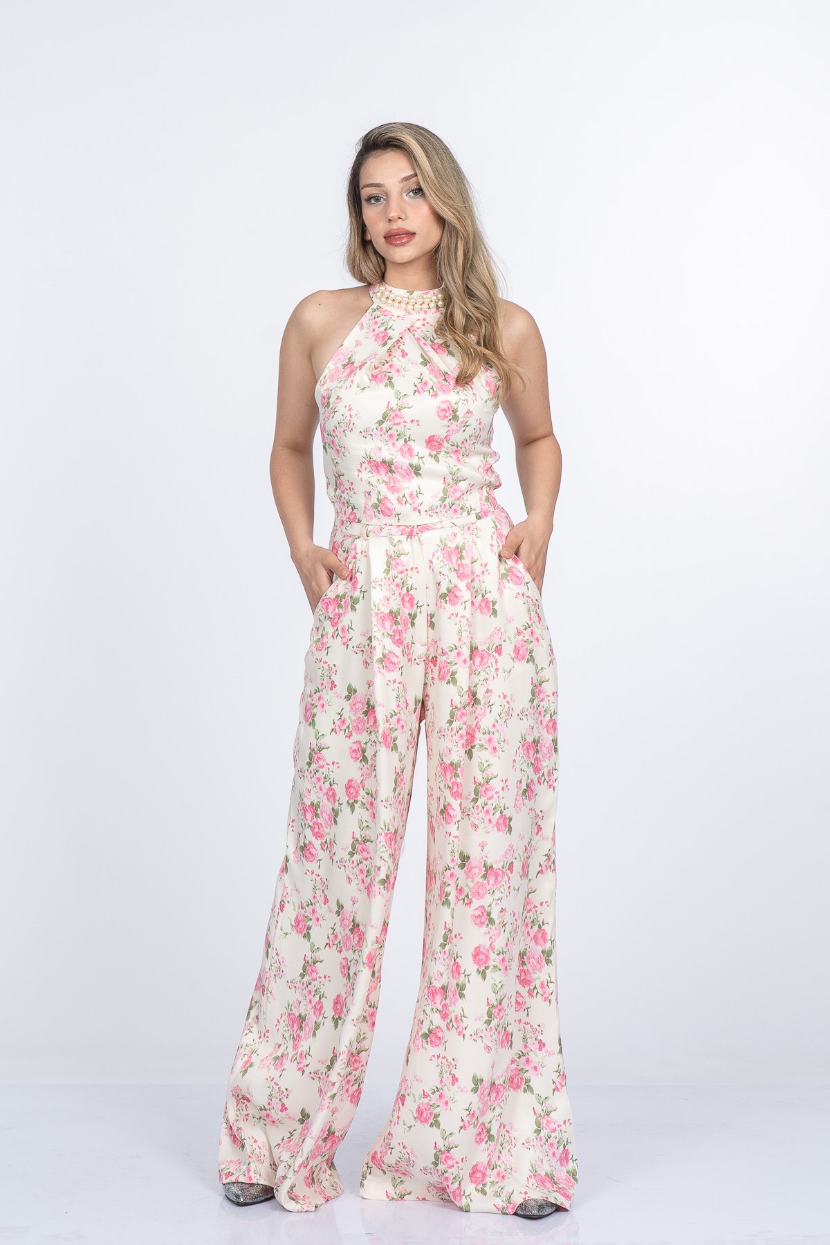 MARGARITA SATEN YELEK PANTOLON İKİLİ TAKIM