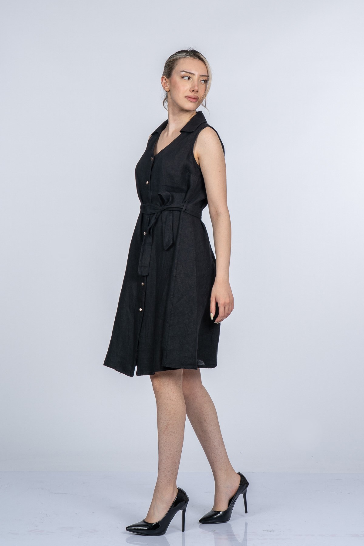 MEGHAN KETEN ELBİSE
