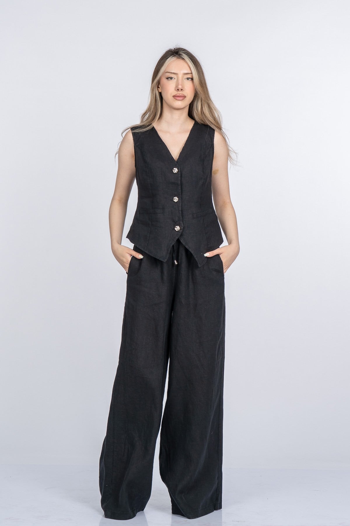 MIKAELA YELEK PANTOLON İKİLİ TAKIM