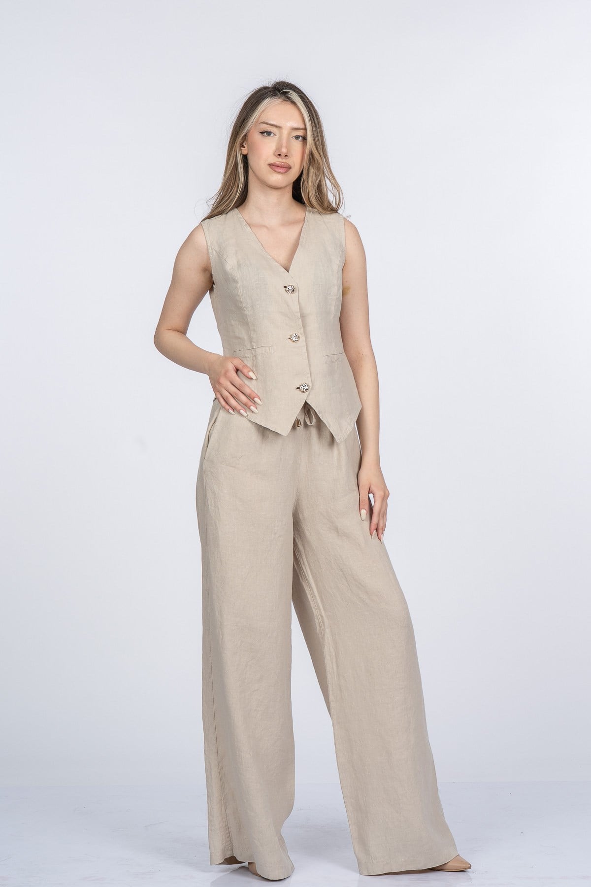 MIKAELA YELEK PANTOLON İKİLİ TAKIM