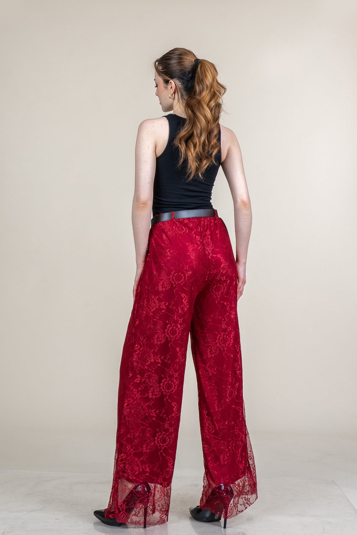 MORGAN DANTELLİ TÜL PANTOLON