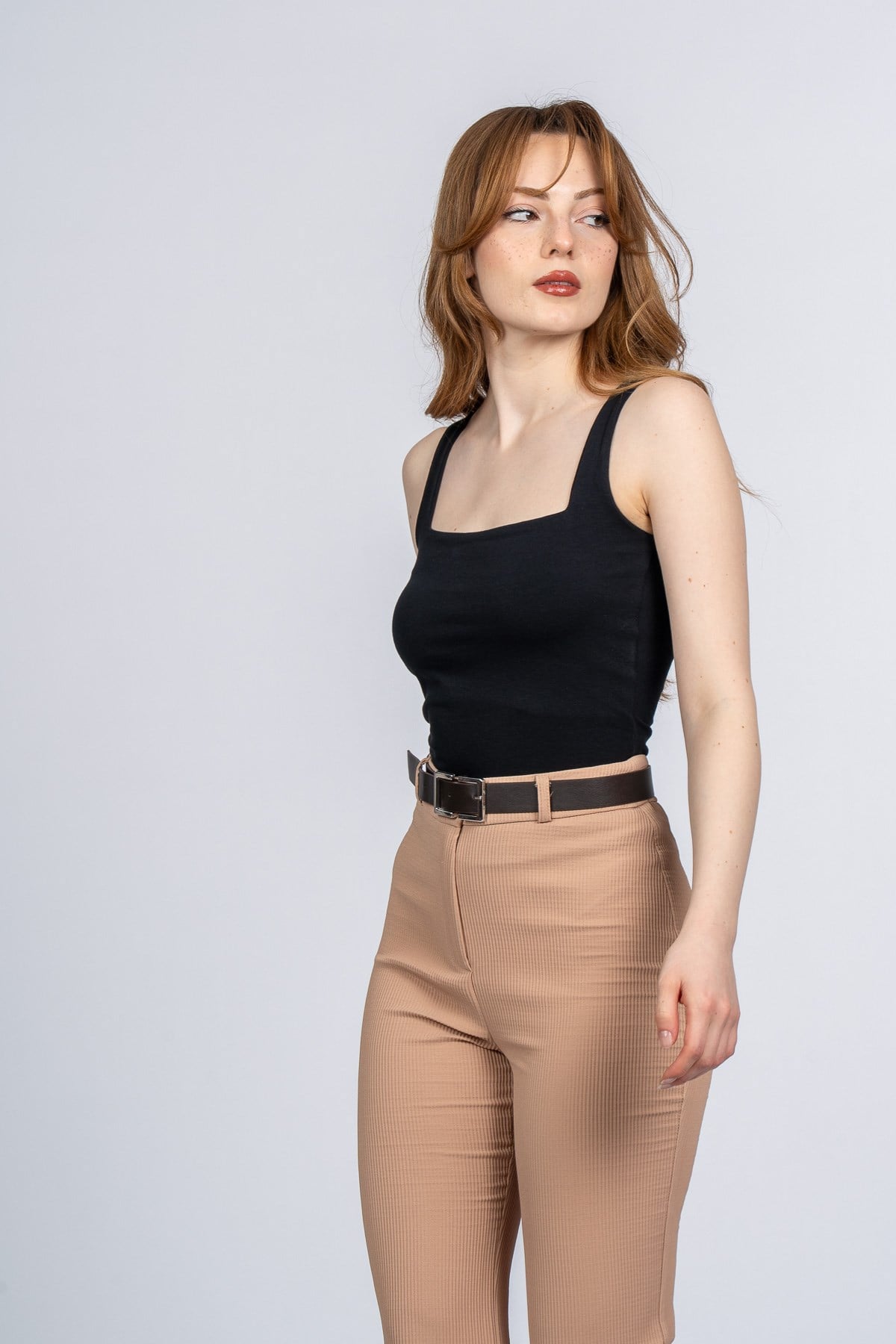 MYAH KEMERLİ İSPANYOL PAÇA PANTOLON