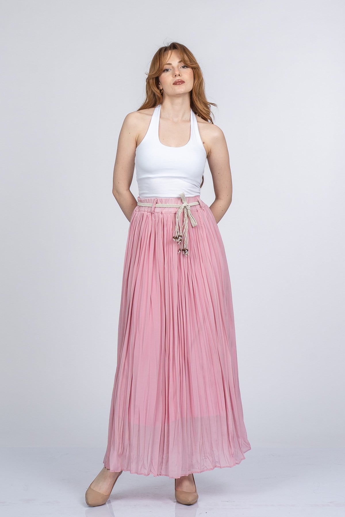 NATALIE BELİ LASTİKLİ ETEK