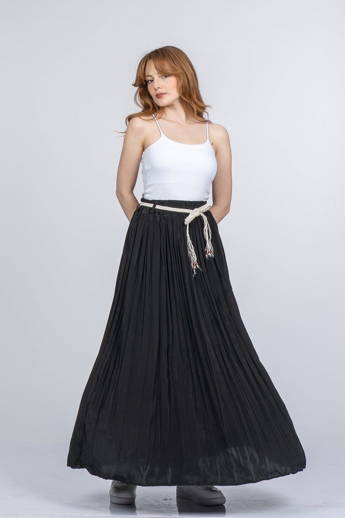 NATALIE BELİ LASTİKLİ ETEK