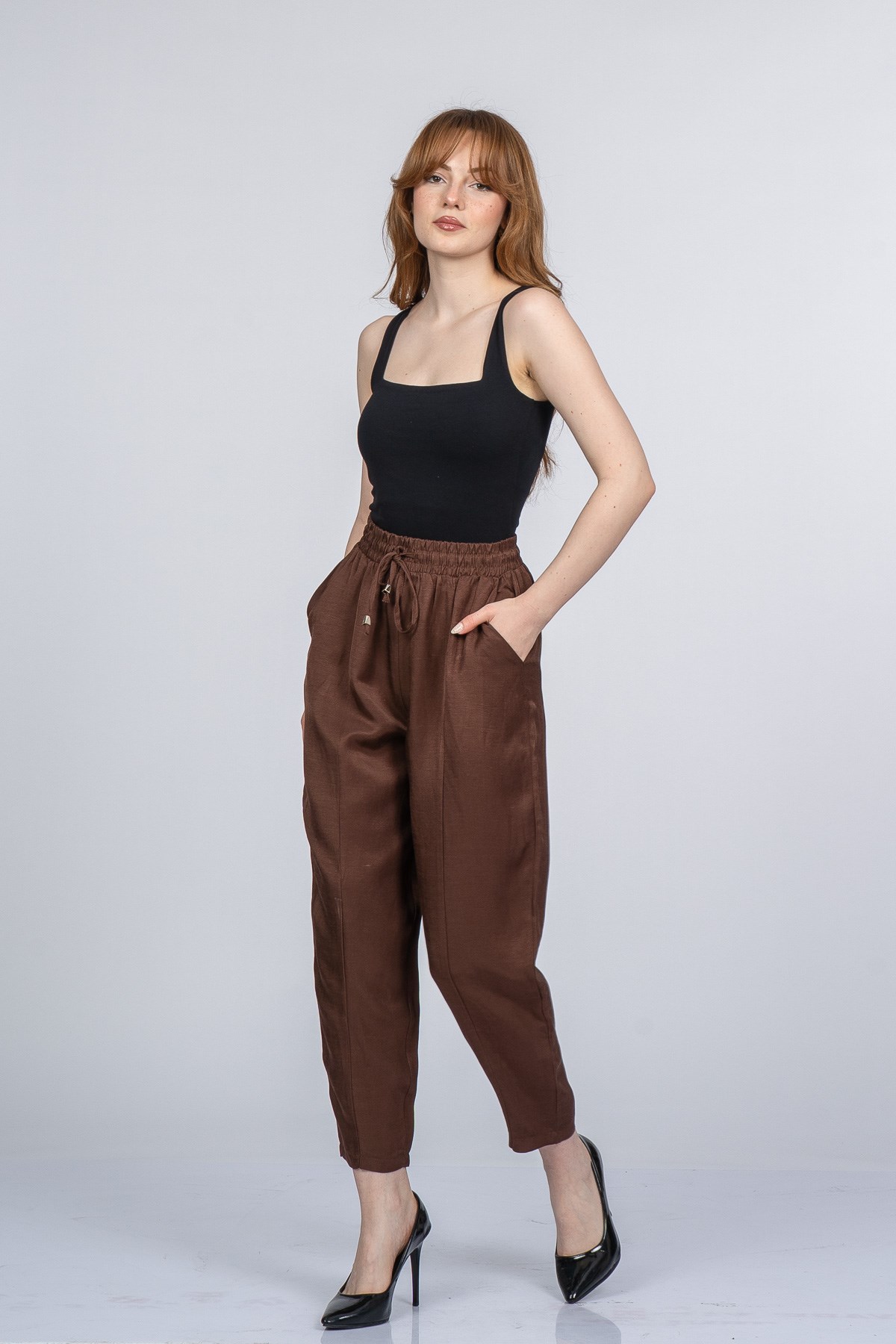 NICOLETTE BEL LASTİKLİ PANTOLON