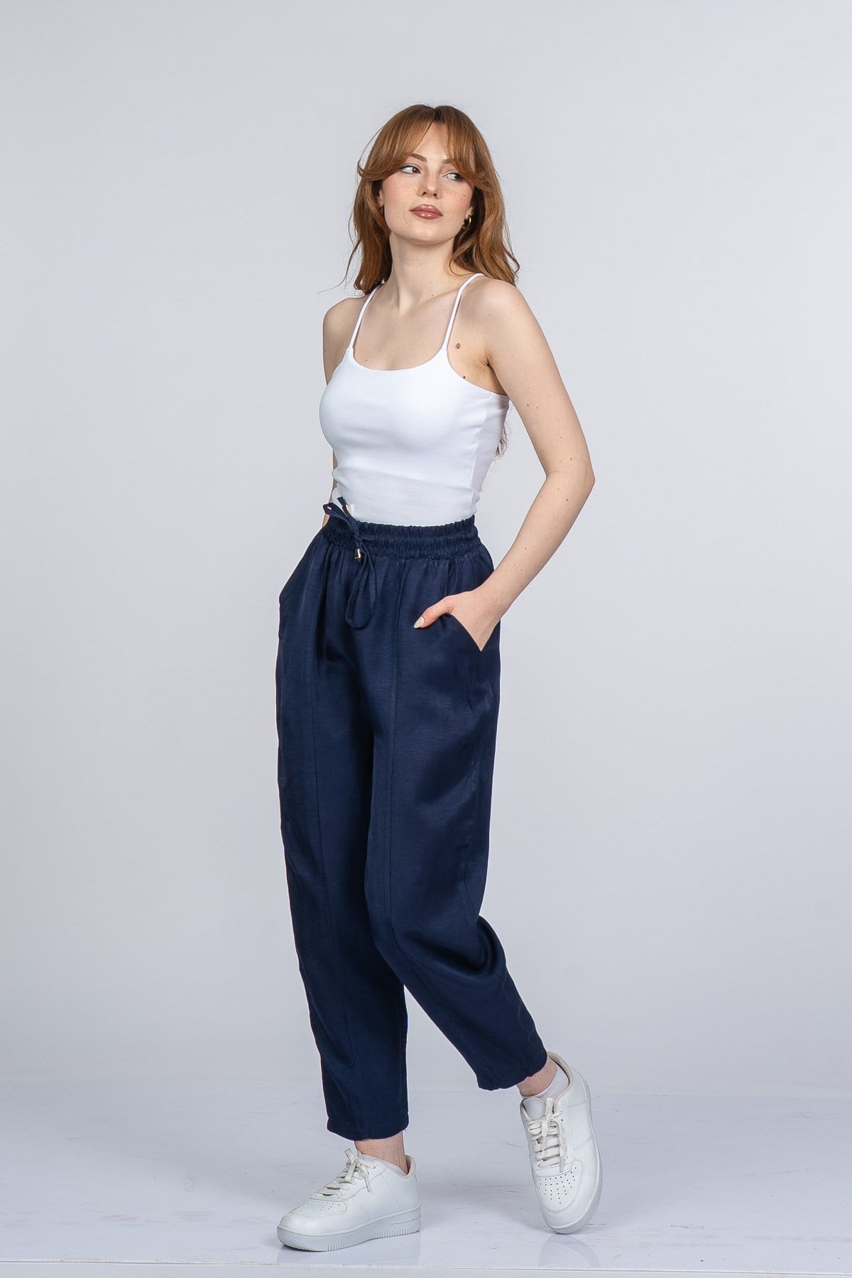 NICOLETTE BEL LASTİKLİ PANTOLON