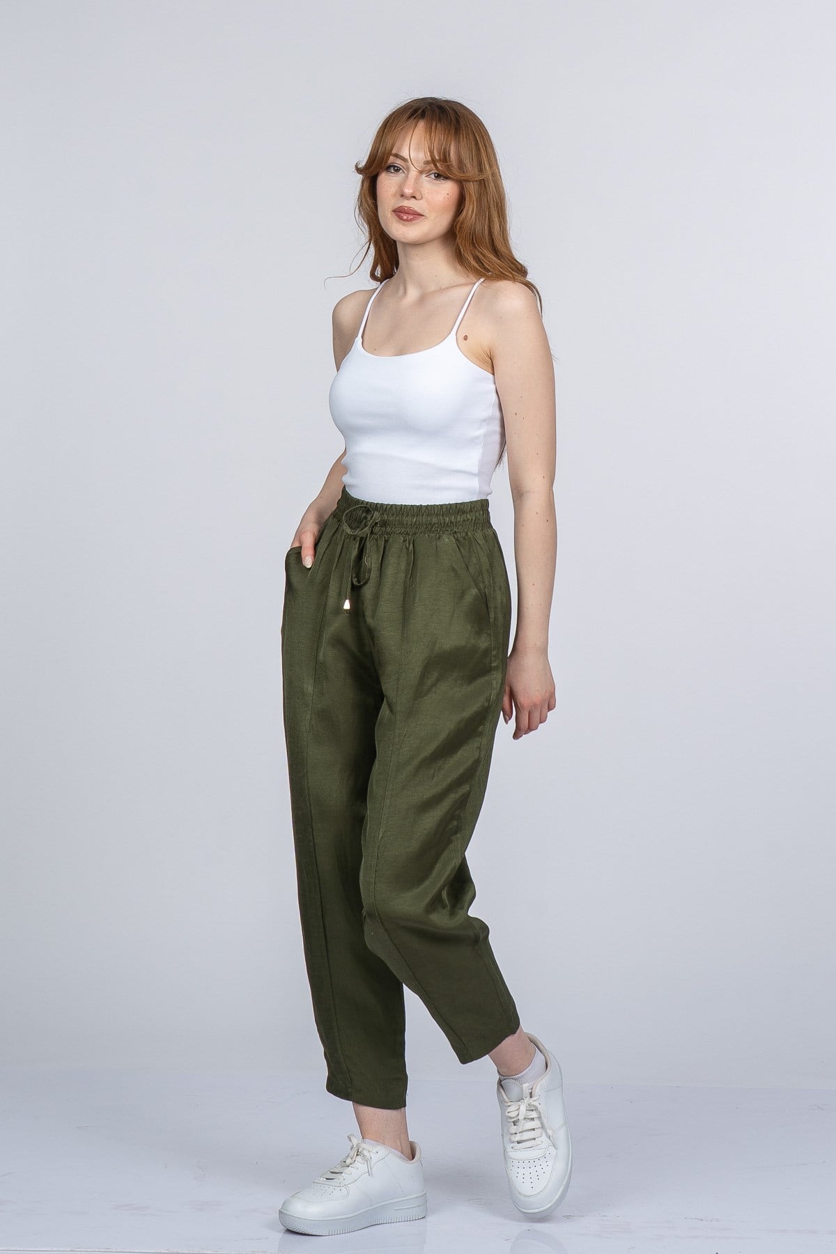 NICOLETTE BEL LASTİKLİ PANTOLON