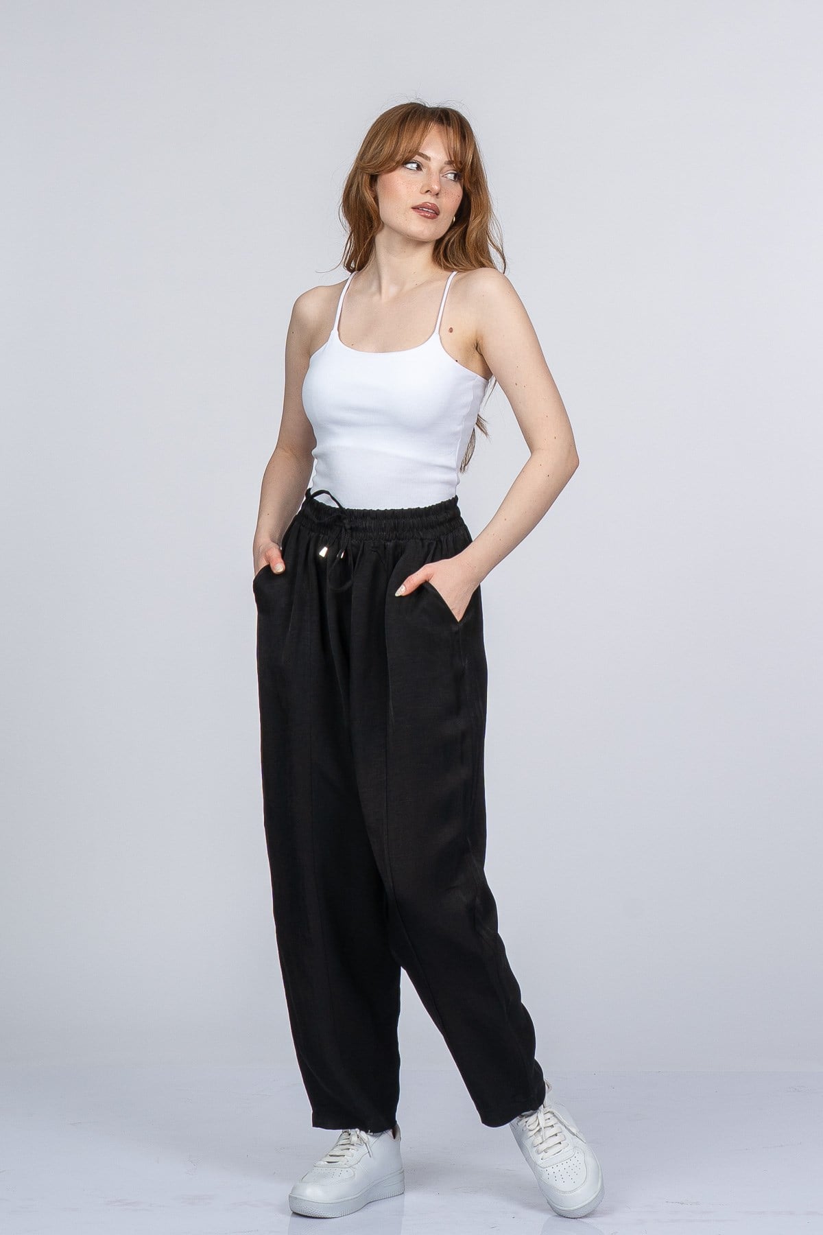 NICOLETTE BEL LASTİKLİ PANTOLON