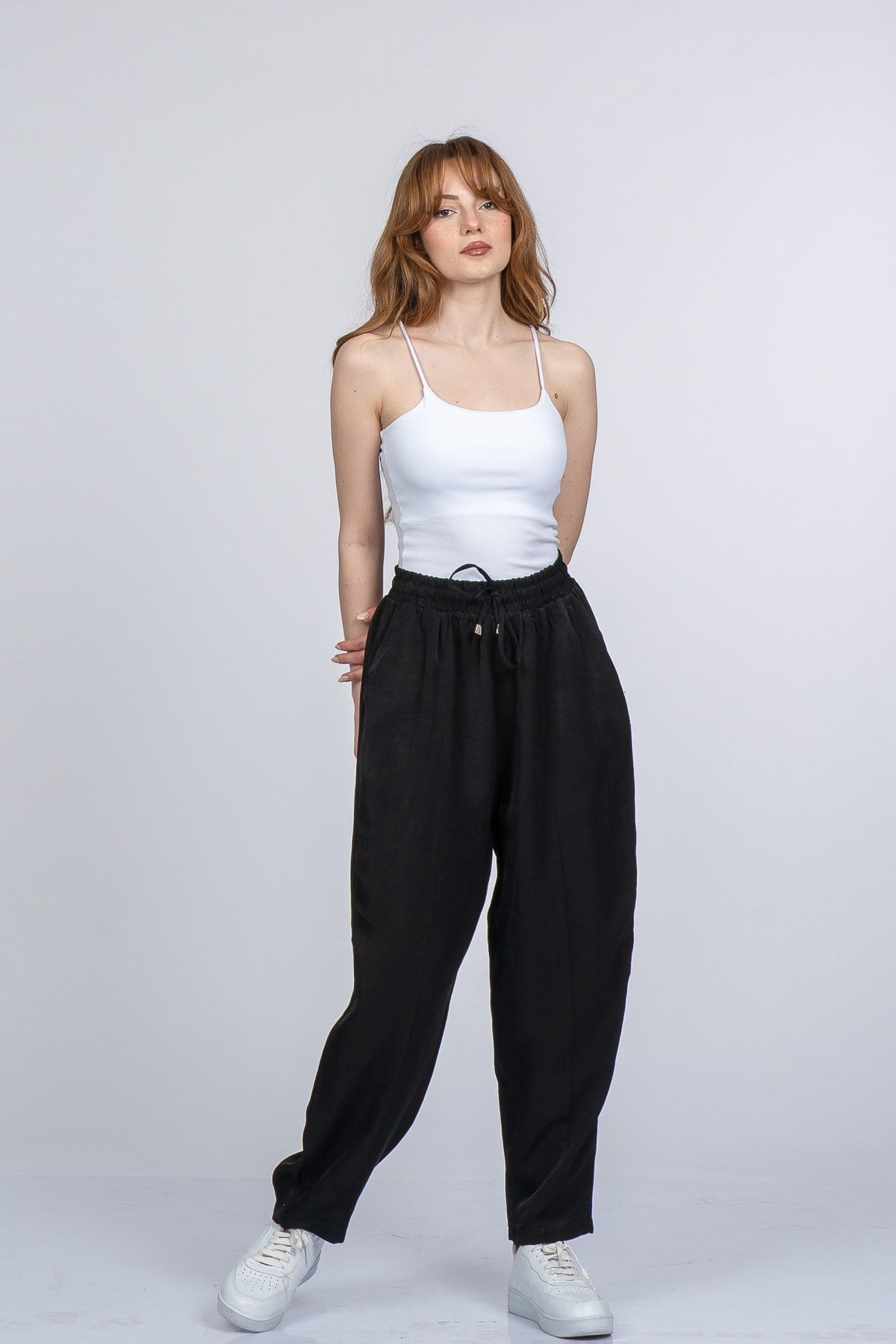 NICOLETTE BEL LASTİKLİ PANTOLON