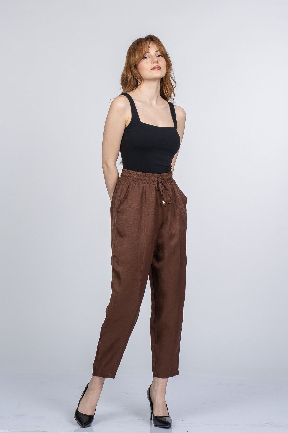 NICOLETTE BEL LASTİKLİ PANTOLON