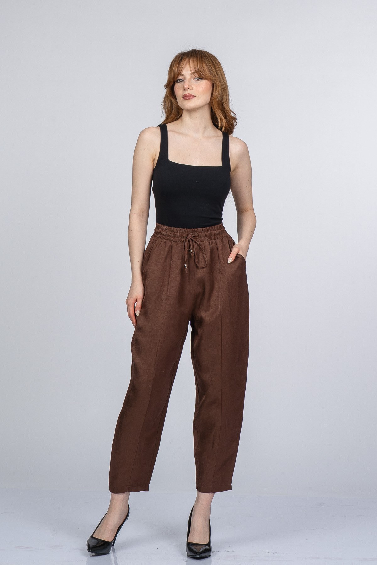 NICOLETTE BEL LASTİKLİ PANTOLON