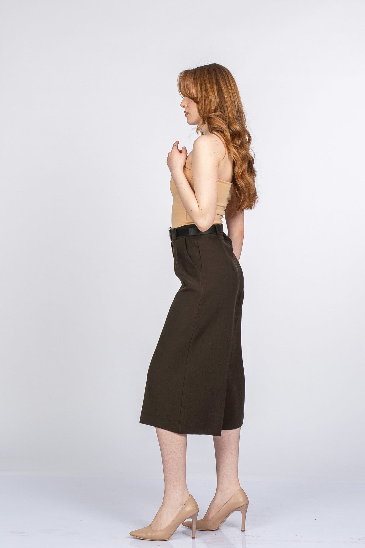 NIKKI KEMERLİ KISA PANTOLON