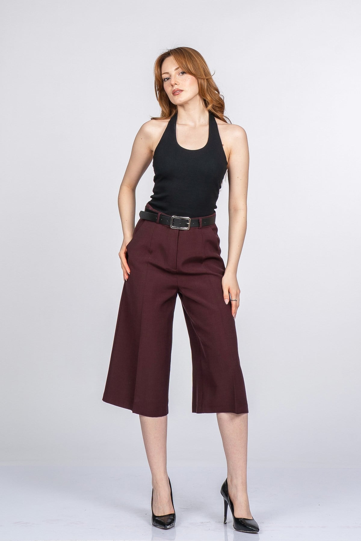 NIKKI KEMERLİ KISA PANTOLON