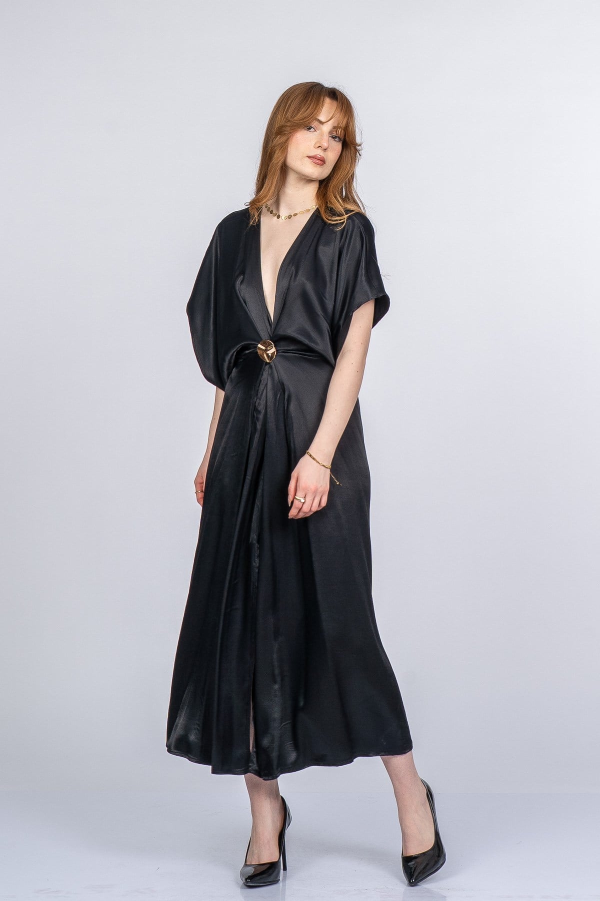 PRINCES SATEN OVERSIZE ELBİSE