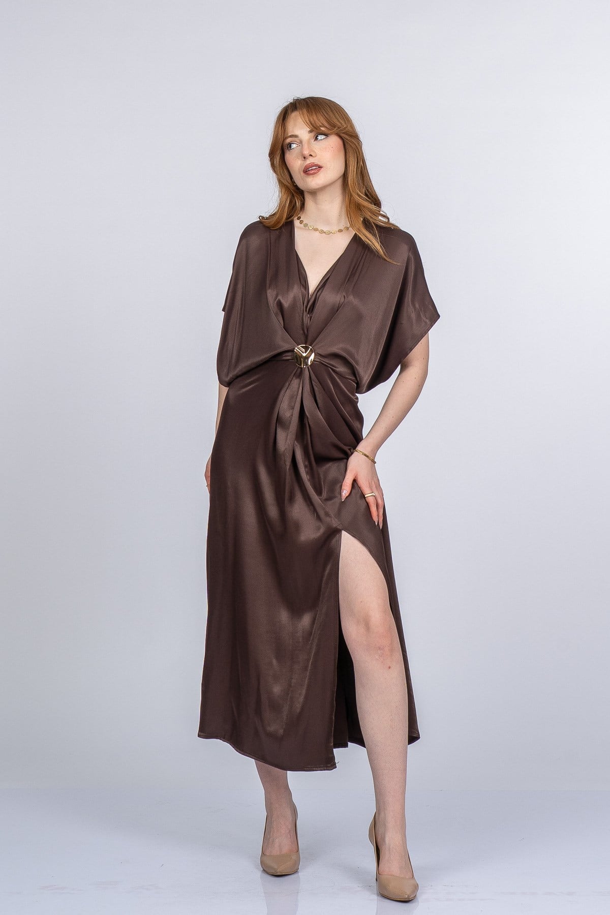 PRINCES SATEN OVERSIZE ELBİSE