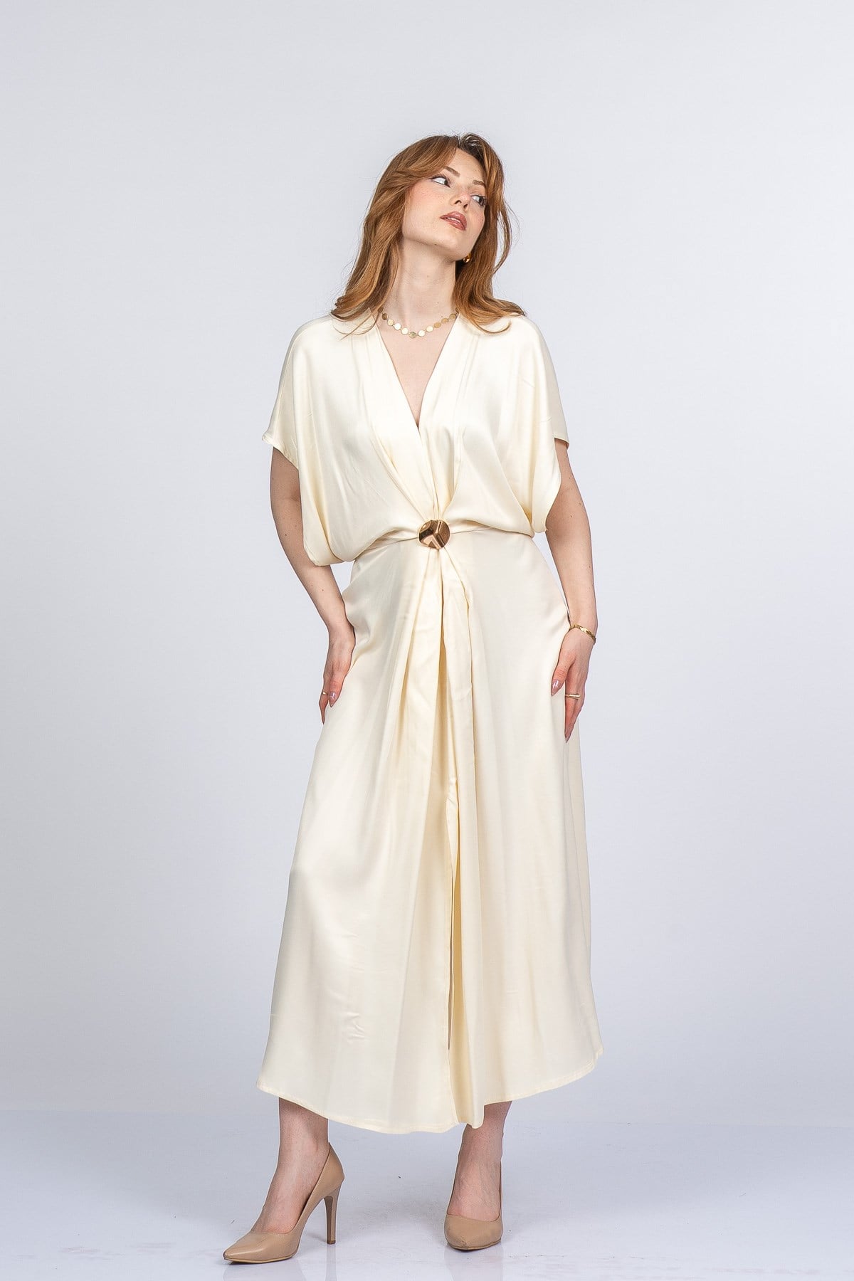 PRINCES SATEN OVERSIZE ELBİSE