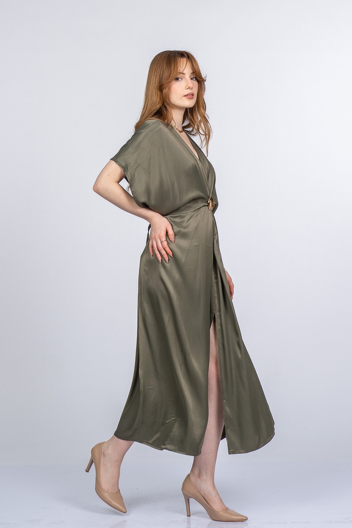 PRINCES SATEN OVERSIZE ELBİSE