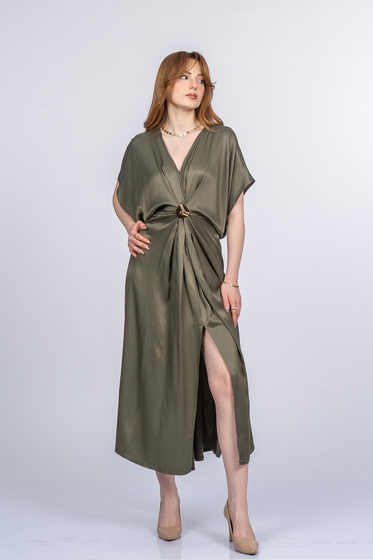 PRINCES SATEN OVERSIZE ELBİSE