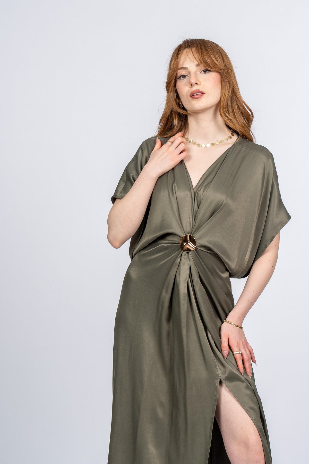 PRINCES SATEN OVERSIZE ELBİSE