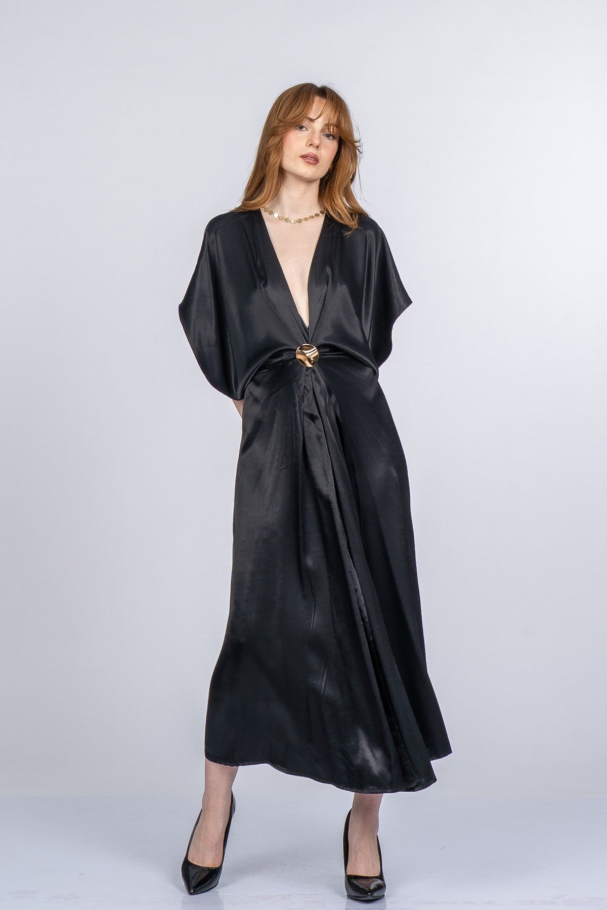 PRINCES SATEN OVERSIZE ELBİSE