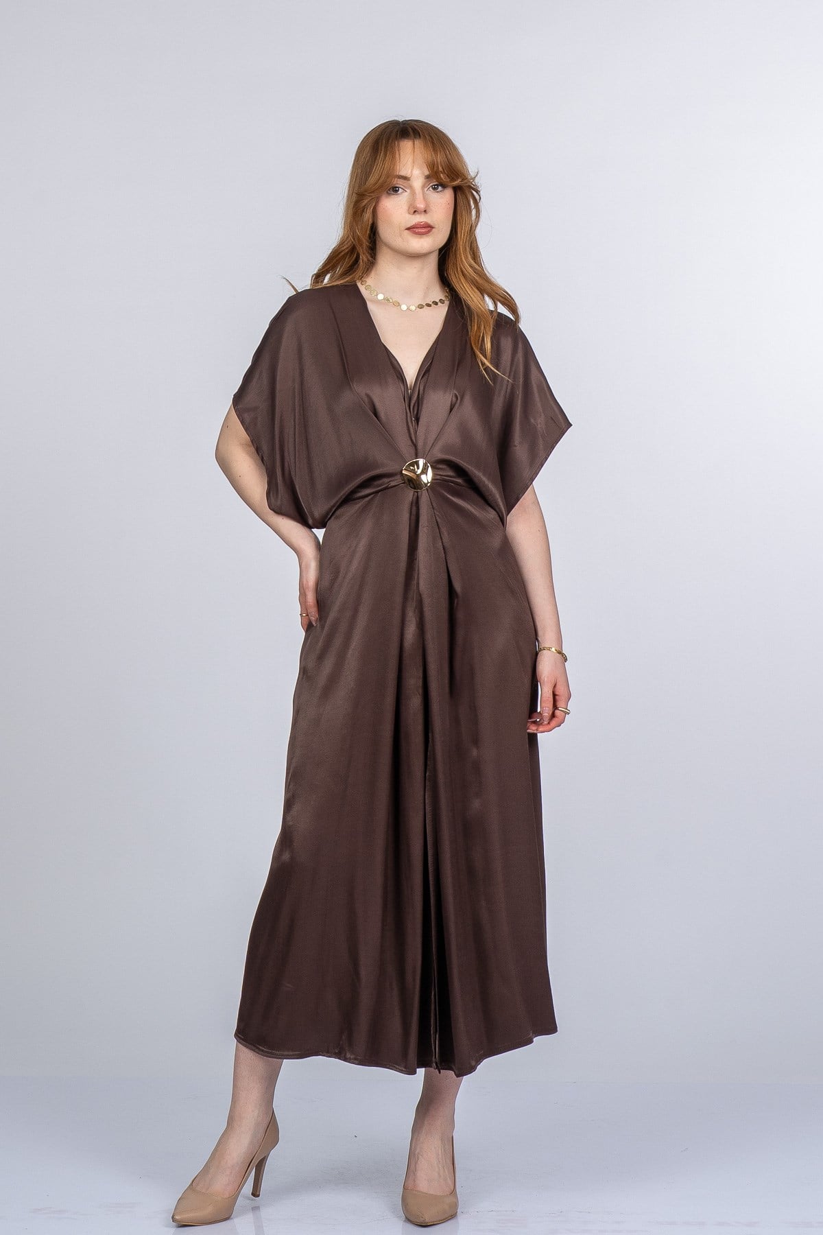 PRINCES SATEN OVERSIZE ELBİSE