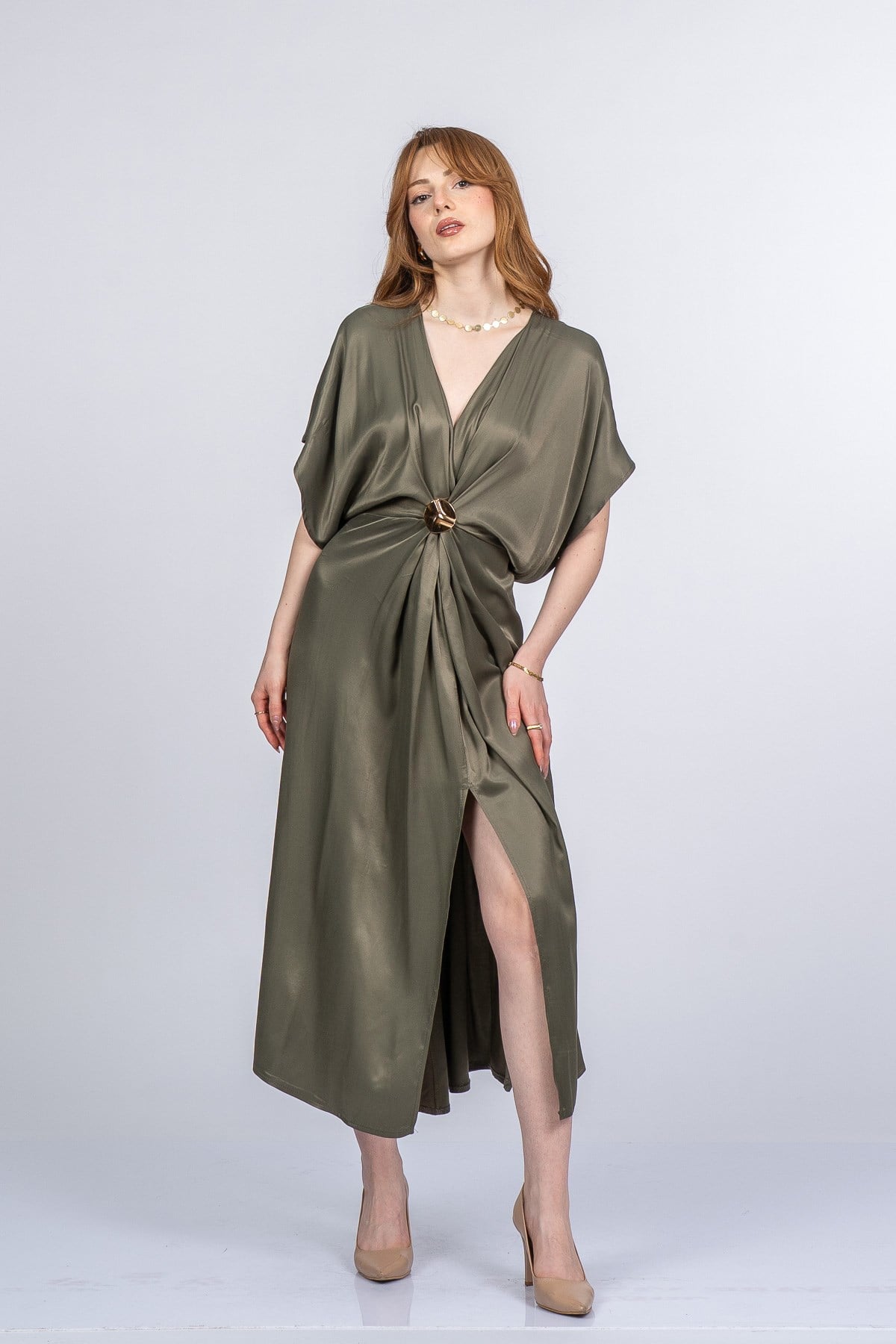 PRINCES SATEN OVERSIZE ELBİSE